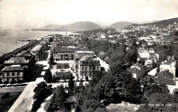 Neuchatel, Vue sur la ville Vorderseite