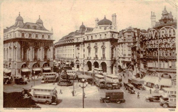 London, Piccadilly Circus Vorderseite