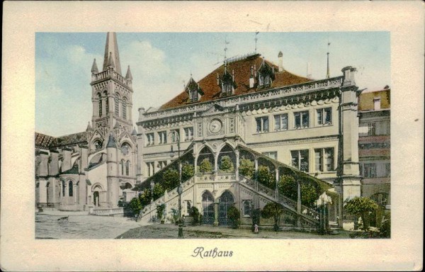 Rathaus und altkatholische Kirche (Bern) Vorderseite