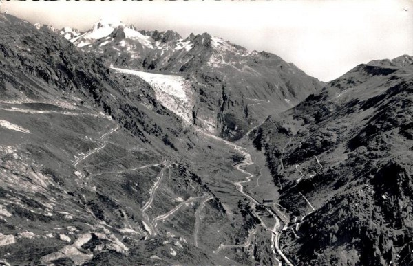 Gletsch. Rhonegletscher, Galenstock Vorderseite