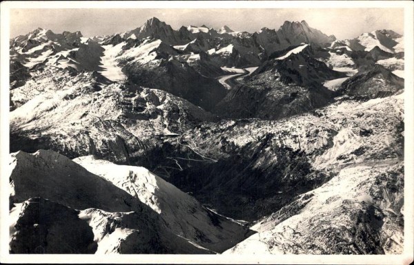 Furka, Grimsel... Fliegeraufnahme Ad Astra Vorderseite