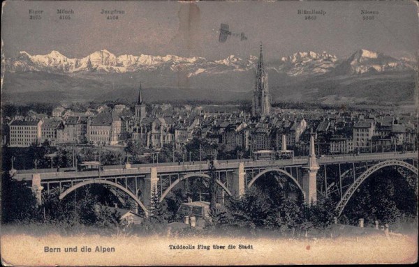 Taddeolis Flug über die Stadt Bern Vorderseite