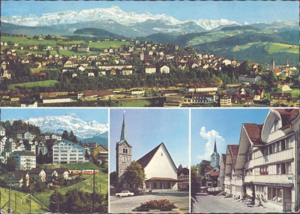 Herisau, Blick zum Säntis Vorderseite