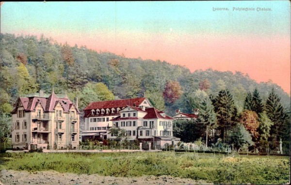 Lucerne. Polytechnic Chalets Vorderseite