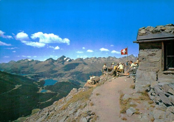 Blick vom oberen Schafberg (Segantini-Hütte) Vorderseite