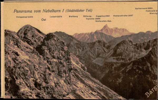 Panorama vom Nebelhorn I Vorderseite
