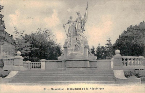 Neuchatel, Monumment de la République Vorderseite