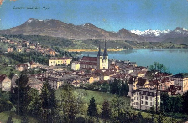 Luzern und die Rigi Vorderseite