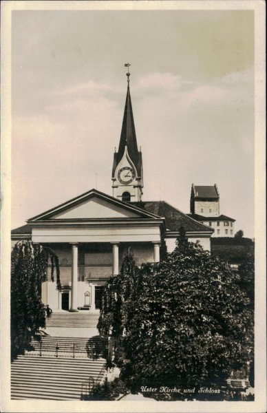 Uster Kirche und Schloss Vorderseite
