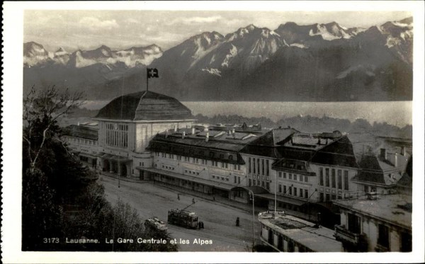 Lausanne, la gare central Vorderseite