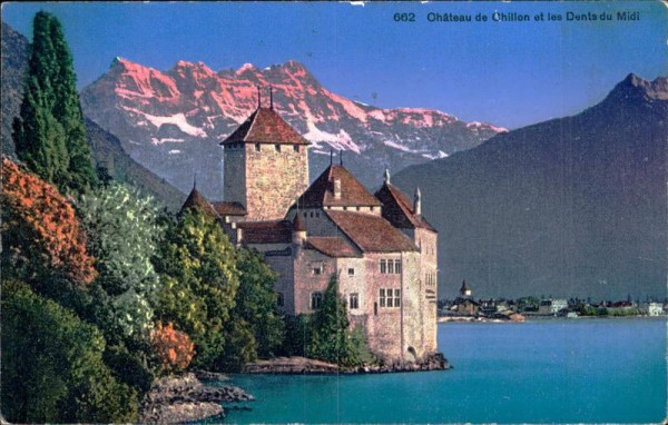 Château de Chillon et les Dents du Midi Vorderseite