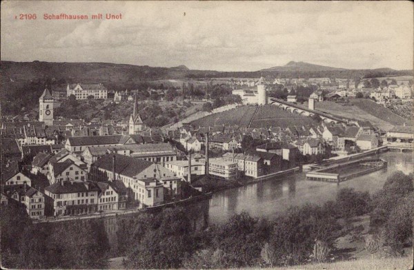 Schaffhausen mit Unot (Munot)