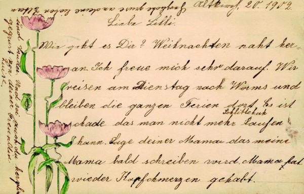 Drei Blumen Vorderseite