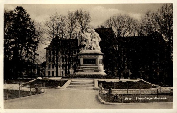 Strassburger-Denkmal, Basel Vorderseite