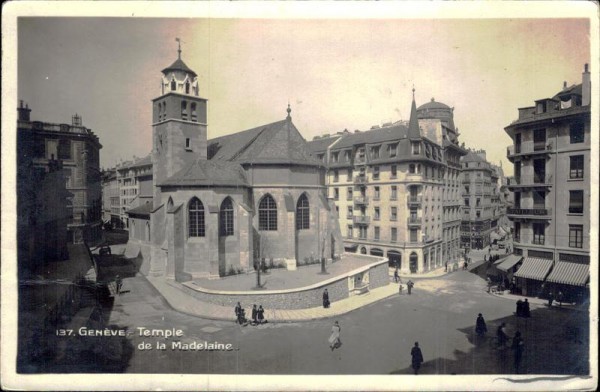 Genève. Temple de la Madelaine Vorderseite