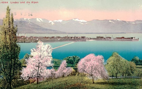 Lindau und die Alpen Vorderseite