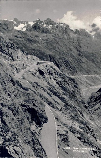 Sustenstrasse. Urnerseite Vorderseite