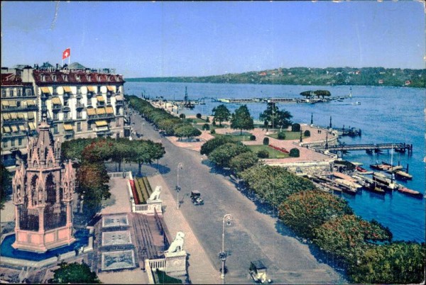 Genève - Monument Brunswik et Quai du Mont-Blanc Vorderseite