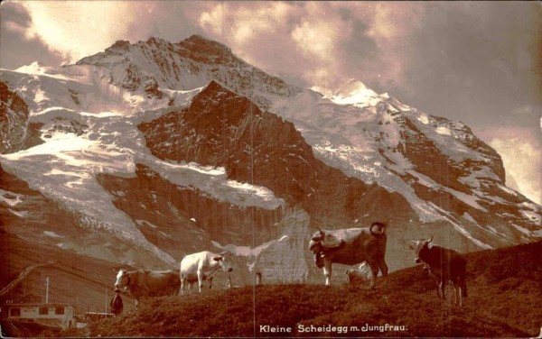 Kleine Scheidegg mit Jungfrau Vorderseite