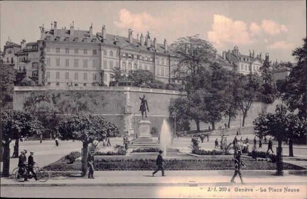 Genève - La Place Neuve Vorderseite