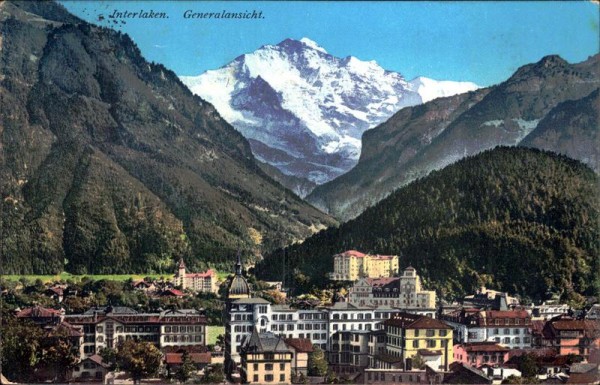 Interlaken. Generalansicht Vorderseite