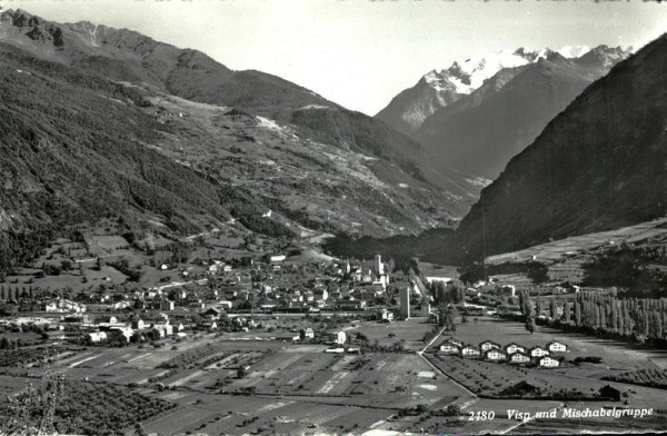 Visp und Mischabelgruppe Vorderseite