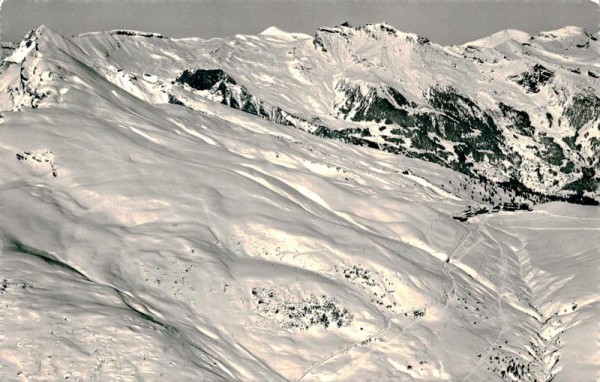 Kleine Scheidegg, Flugaufnahme Vorderseite
