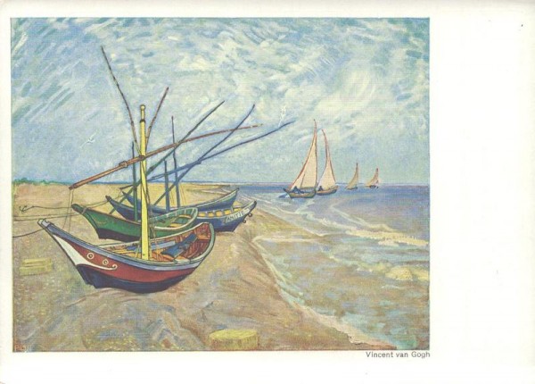 Vincent van Gogh, Boote von St. Maries Vorderseite