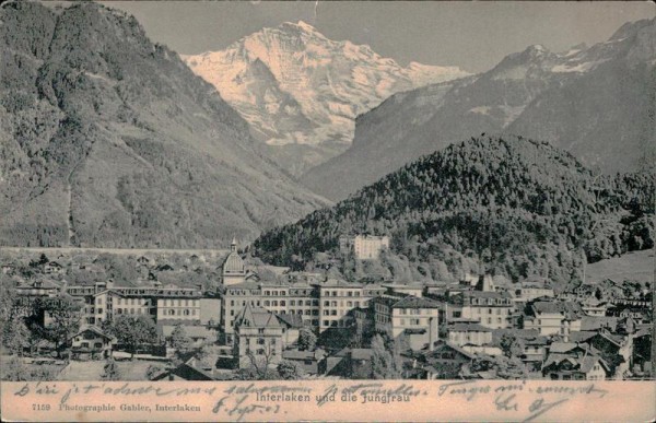 Interlaken und die Jungfrau Vorderseite