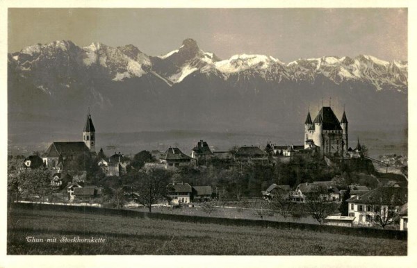 Thun mit Stockhornkette Vorderseite