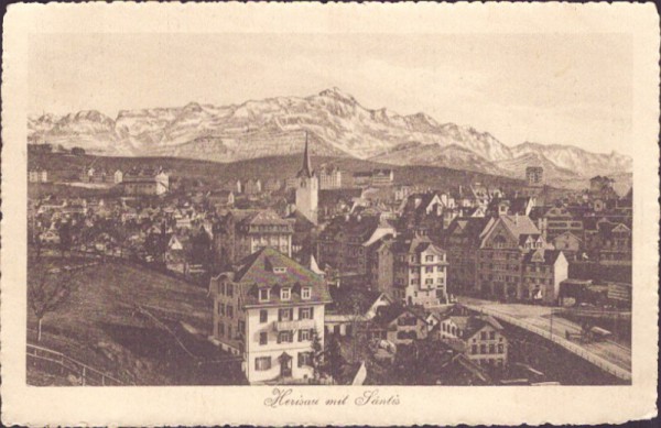 Herisau mit Säntis