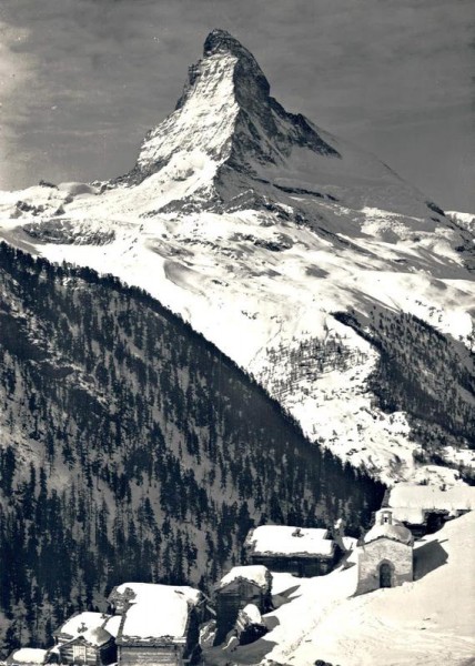 Findelen ob Zermatt. Matterhorn Vorderseite