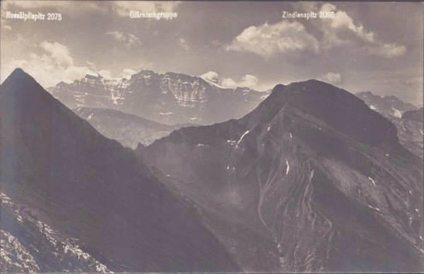 Rossälplispitz, Rossalpelispitz Vorderseite