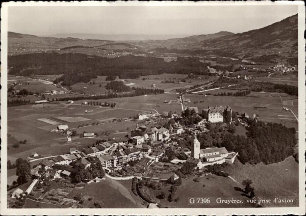 Gryères, Flugaufnahme Vorderseite