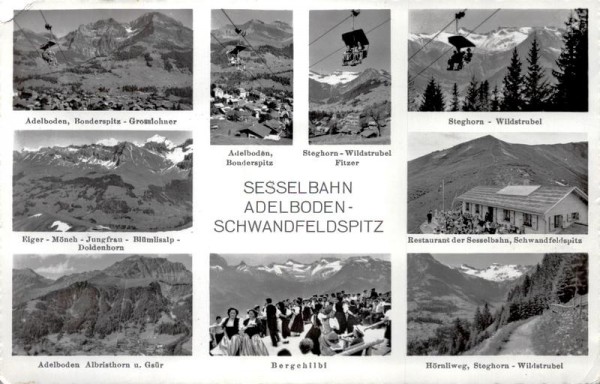 Sessellift Adelboden - Schwandfeldspitz Vorderseite