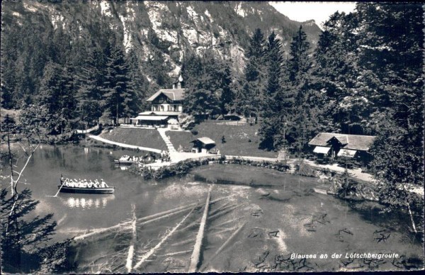 Blausee an der Lötscherroute. Vorderseite