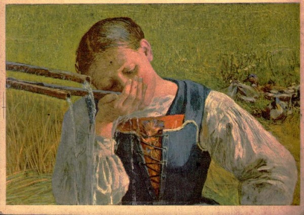 Giovanni Segantini (1890): Die Graubüntnerin (Privatbesitz Küssnacht) Vorderseite