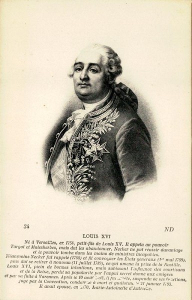 Louis XVI Vorderseite