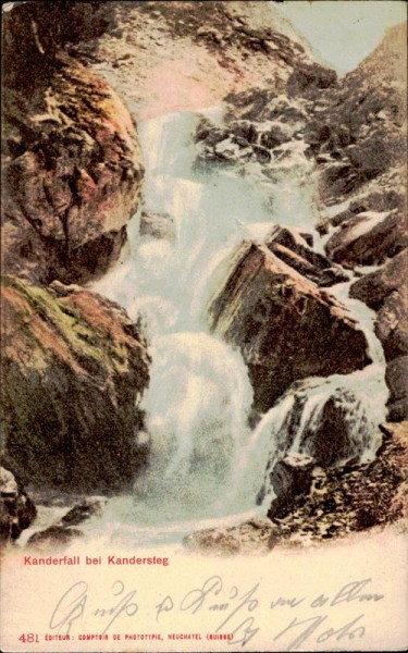 Kanderfall bei Kandersteg Vorderseite