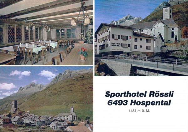 Sporthotel Rössli  Hospental Vorderseite