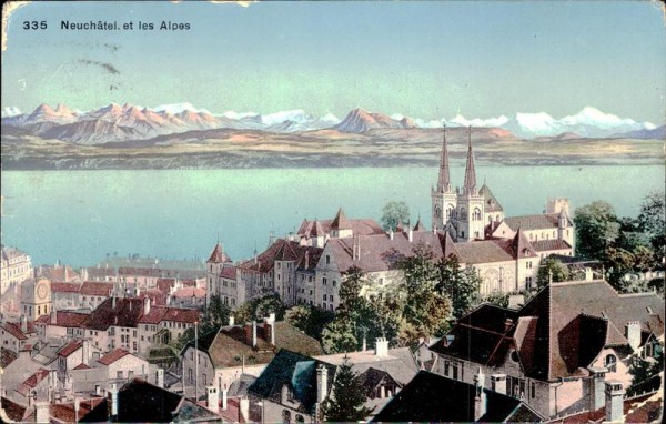 Neuchâtel et les Alpes Vorderseite