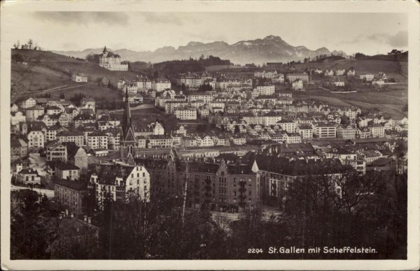 St. Gallen mit Scheffelstein Vorderseite