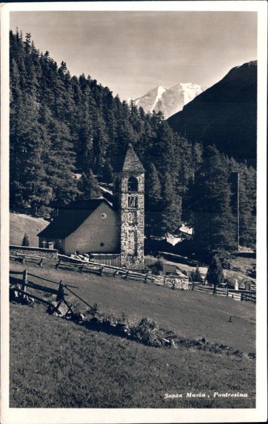 Santa Maria/Pontresina Vorderseite