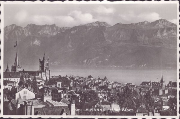 Lausanne et les Alpes