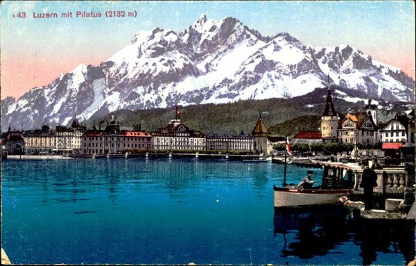 Luzern mit Pilatus Vorderseite