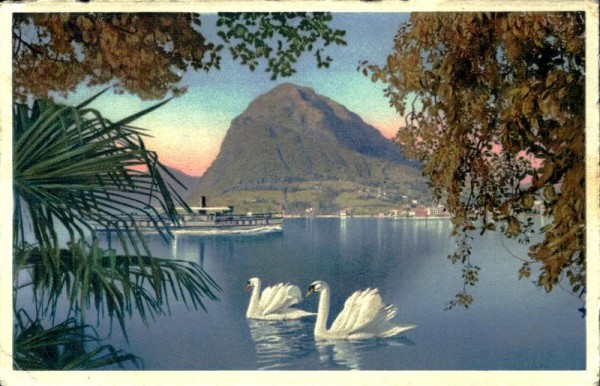 Lago di Lugano e Monte S. Salvatore Vorderseite