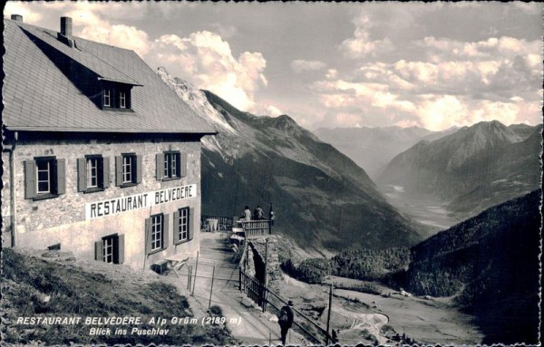 Restaurant Belvédère, Alp Grüm Vorderseite