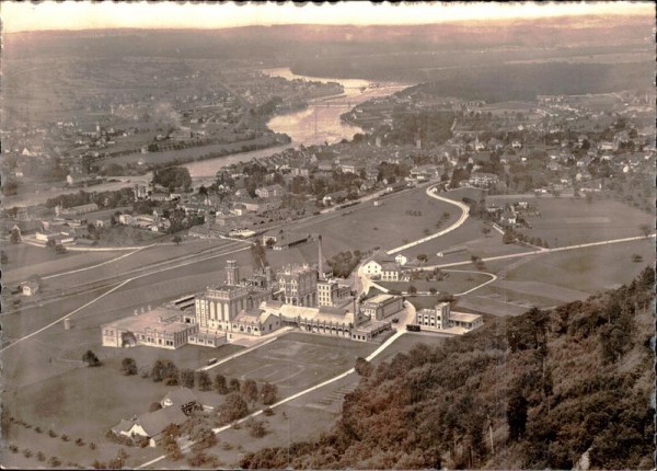 Rheinfelden, Brauerei Feldschlösschen, Flugaufnahme Vorderseite