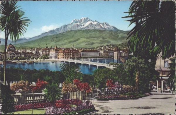 Luzern mit Pilatus Vorderseite