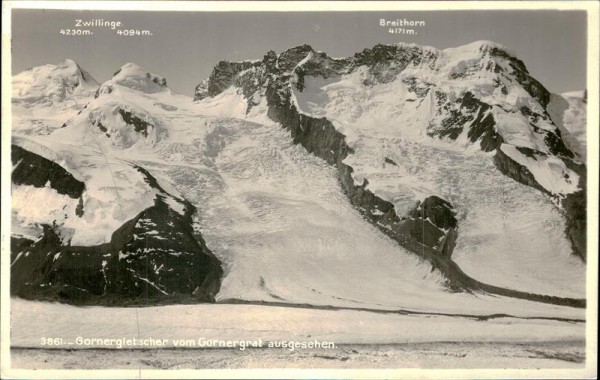 Gornergletscher Vorderseite